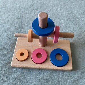 Kiwico Panda Crate Slide-and-Stack Ring Puzzle